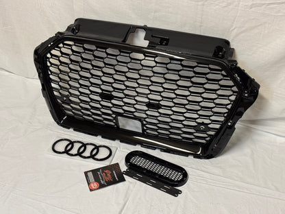 Griglia Anteriore RS look per Audi A3 8V Radar (17-20)