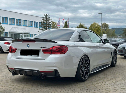 Diffusore Posteriore Stile M per Bmw Serie 4 F32 F33 F36 Carbon look/Nero lucido (13-20)