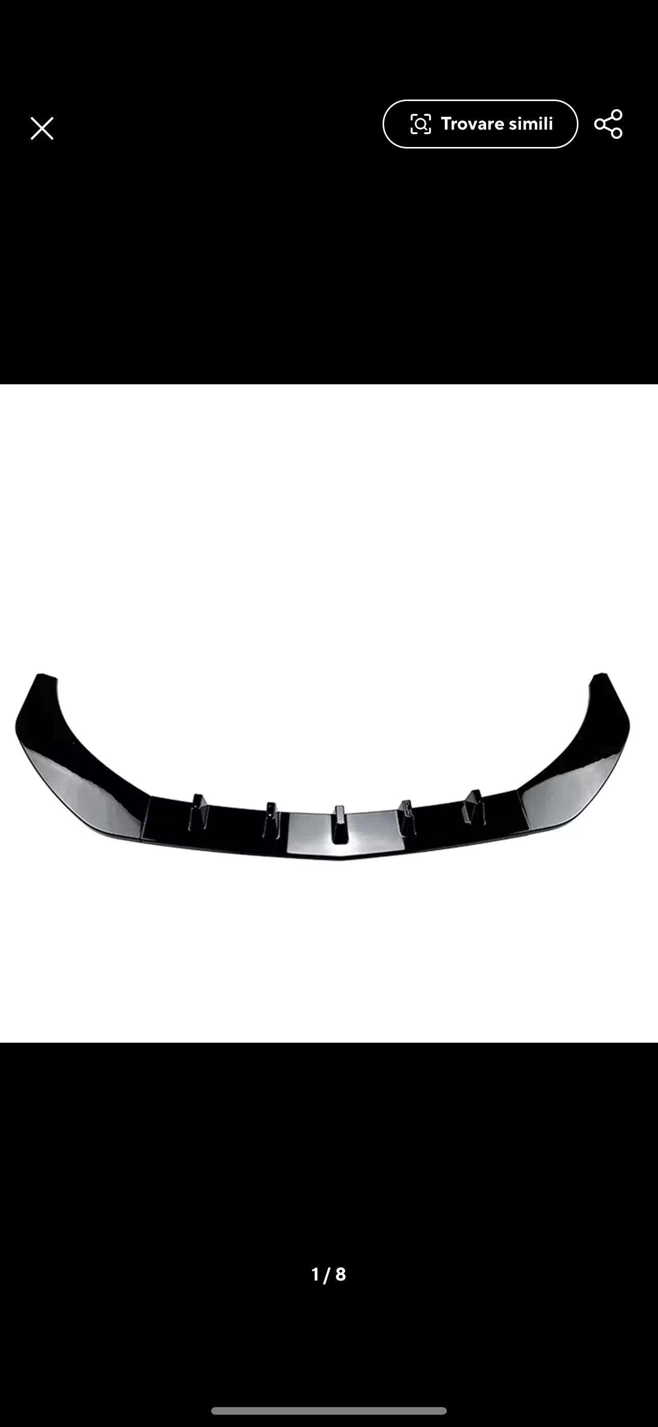 Lama Spoiler Paraurti Anteriore Per Mercedes Classe CLA C117 (16-18)