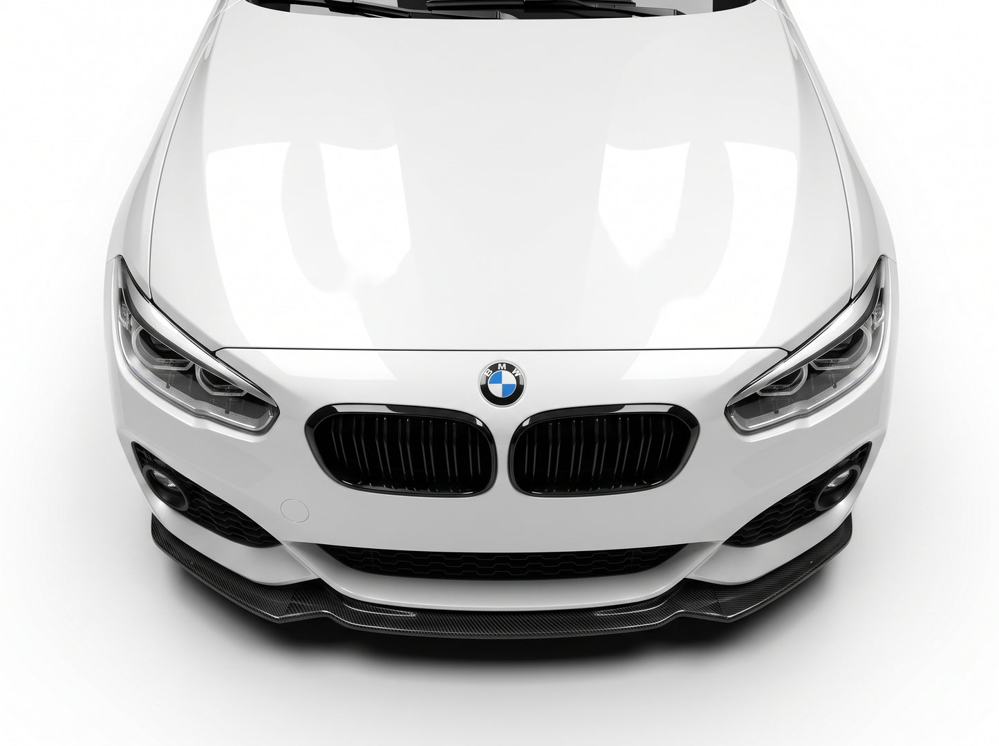 Griglia anteriore per Bmw Serie 1 F20 F21 Nero Lucido (2015-2019)