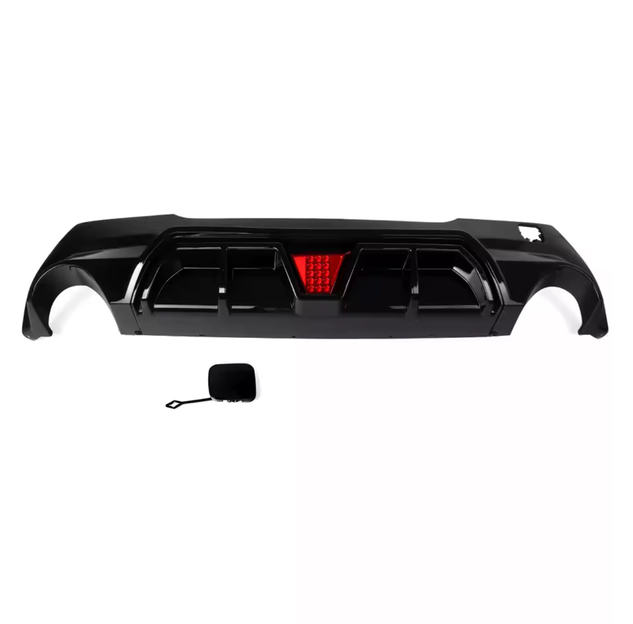 Diffusore Posteriore con Led Stile M per Bmw Serie 1 F40 Nero lucido (20-24)