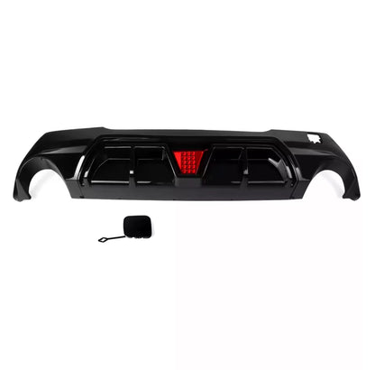 Diffusore Posteriore con Led Stile M per Bmw Serie 1 F40 Nero lucido (20-24)