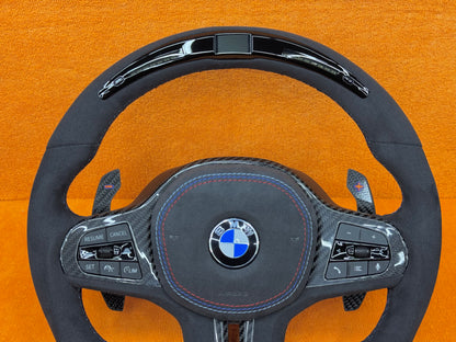 Volante Bmw Personalizzato con LED di cambiata per Bmw serie 1 F40 e serie G (configuralo)