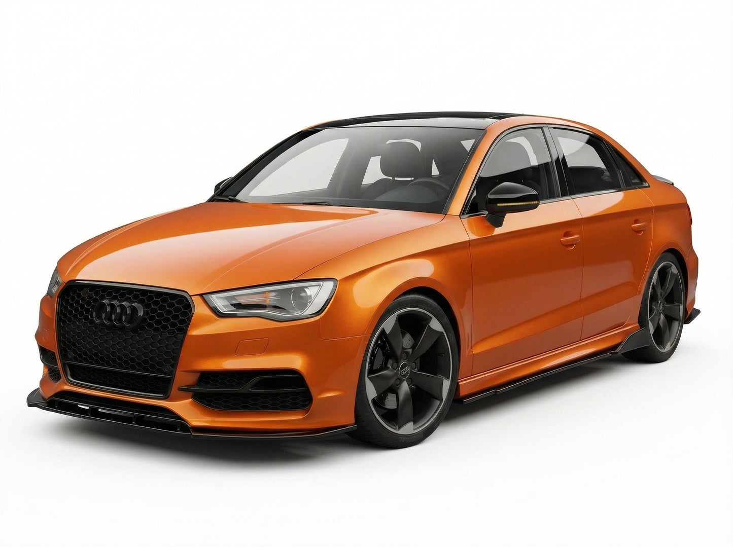 Lama Spoiler Paraurti Anteriore Per Audi A3 S3 S-line 8V (13-16)