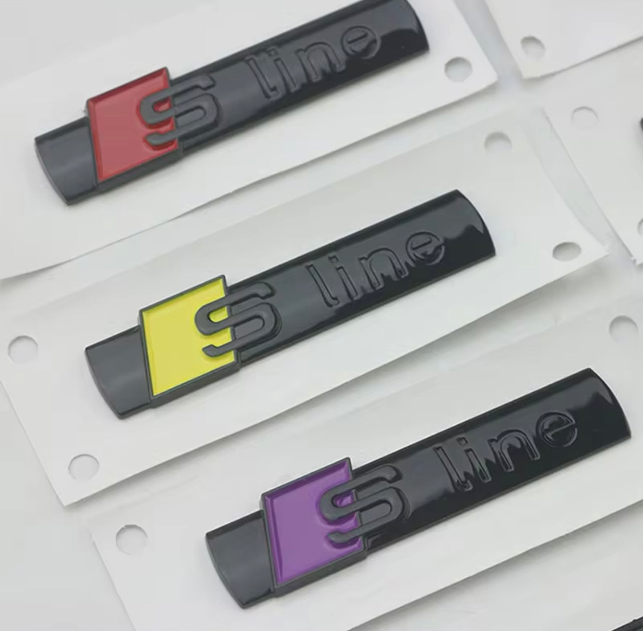 Badge S-LINE per Modelli Audi 2pz (vari colori)