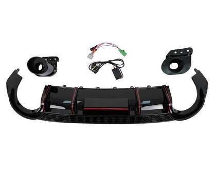Diffusore Posteriore Doppia uscita per Audi A3 8Y Sedan (20-24)