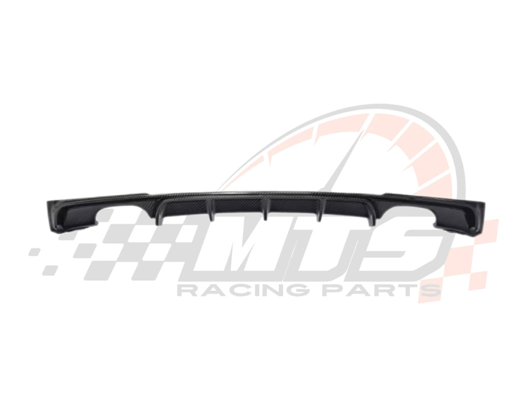 Diffusore Posteriore Stile M per Bmw Serie 3 F30 F31 F35 Carbon look Nero lucido (12-20)