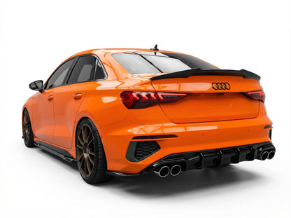 Diffusore posteriore doppia uscita Apex Design per Audi A3 8Y Sedan S3 S-Line (2020-2024)