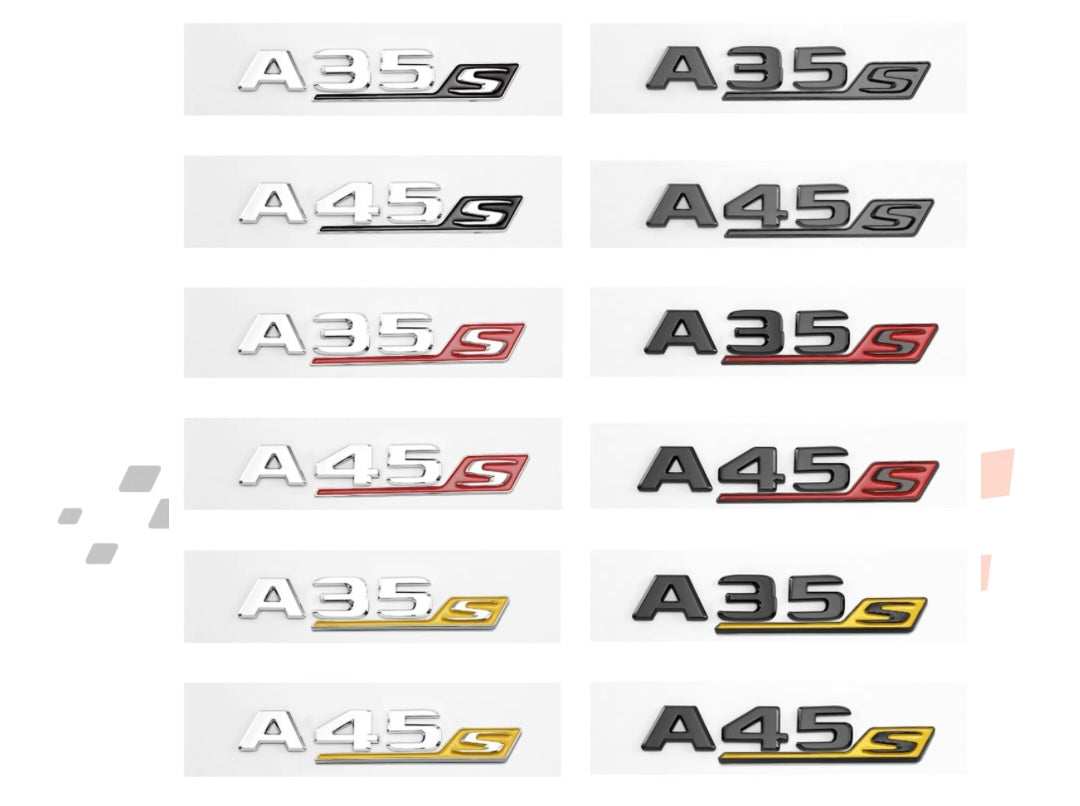 Badge A35s A45s Posteriore per Mercedes Classe A W176 W177