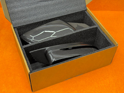 Coppia Calotte Specchio Retrovisore Real Carbon Fiber per BMW Serie 2 3 4 G