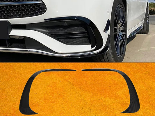 Front lip Paraurti Anteriore Per Mercedes Classe C W206 Nero lucido/Carbon look (21-24)