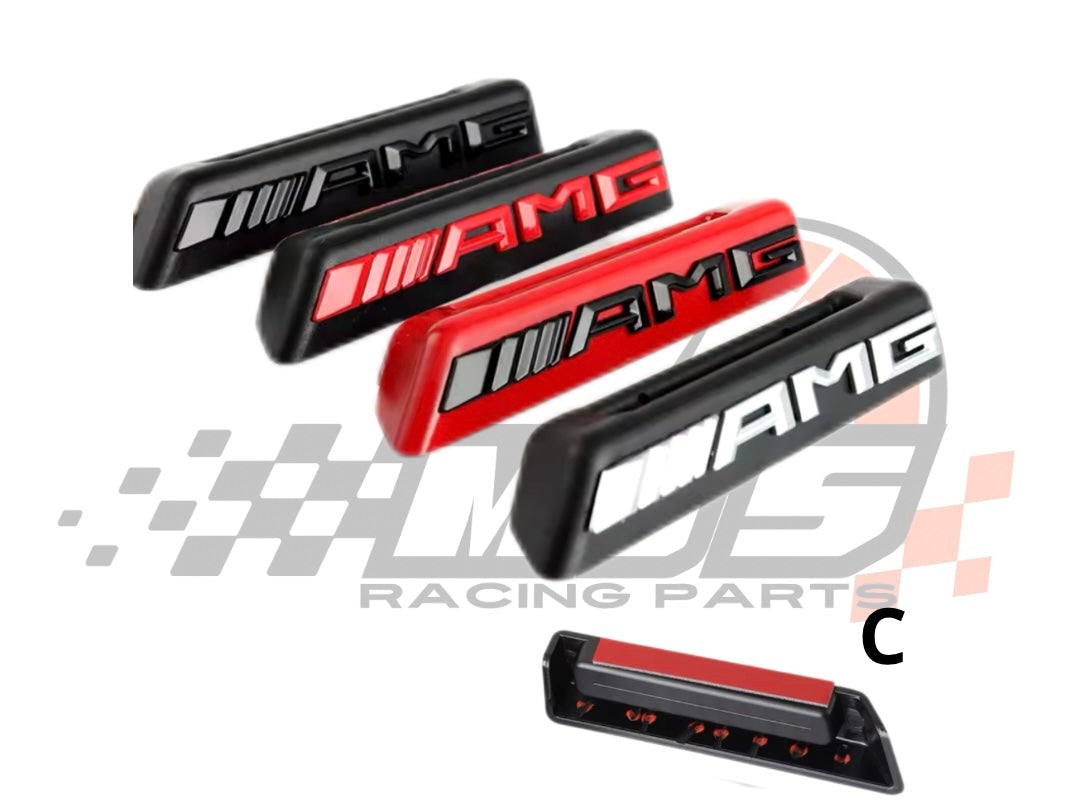 Badge Anteriore Scritta AMG per Griglia Mercedes(Vari colori)