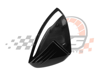 Coppia Calotte Specchio Retrovisore per Mercedes Classe C W205 Nero lucido/Carbon look (14-21)