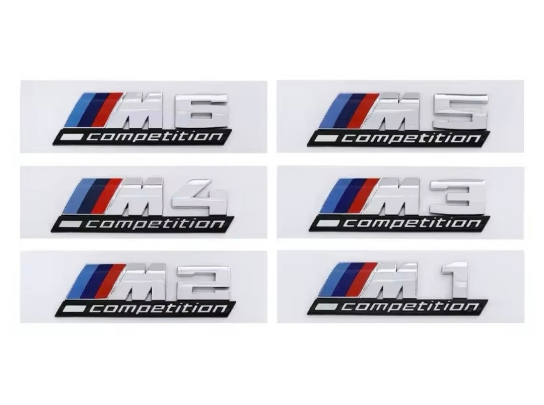 Badge M Competition Posteriore per Bmw 1 2 3 4 5