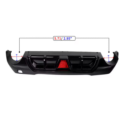 Diffusore Posteriore con Led Stile M per Bmw Serie 1 F40 Nero lucido (20-24)