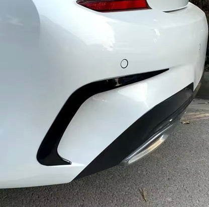 Rear lip Paraurti Posteriore Per Bmw 3 G20 G28 Carbon look/Nero lucido