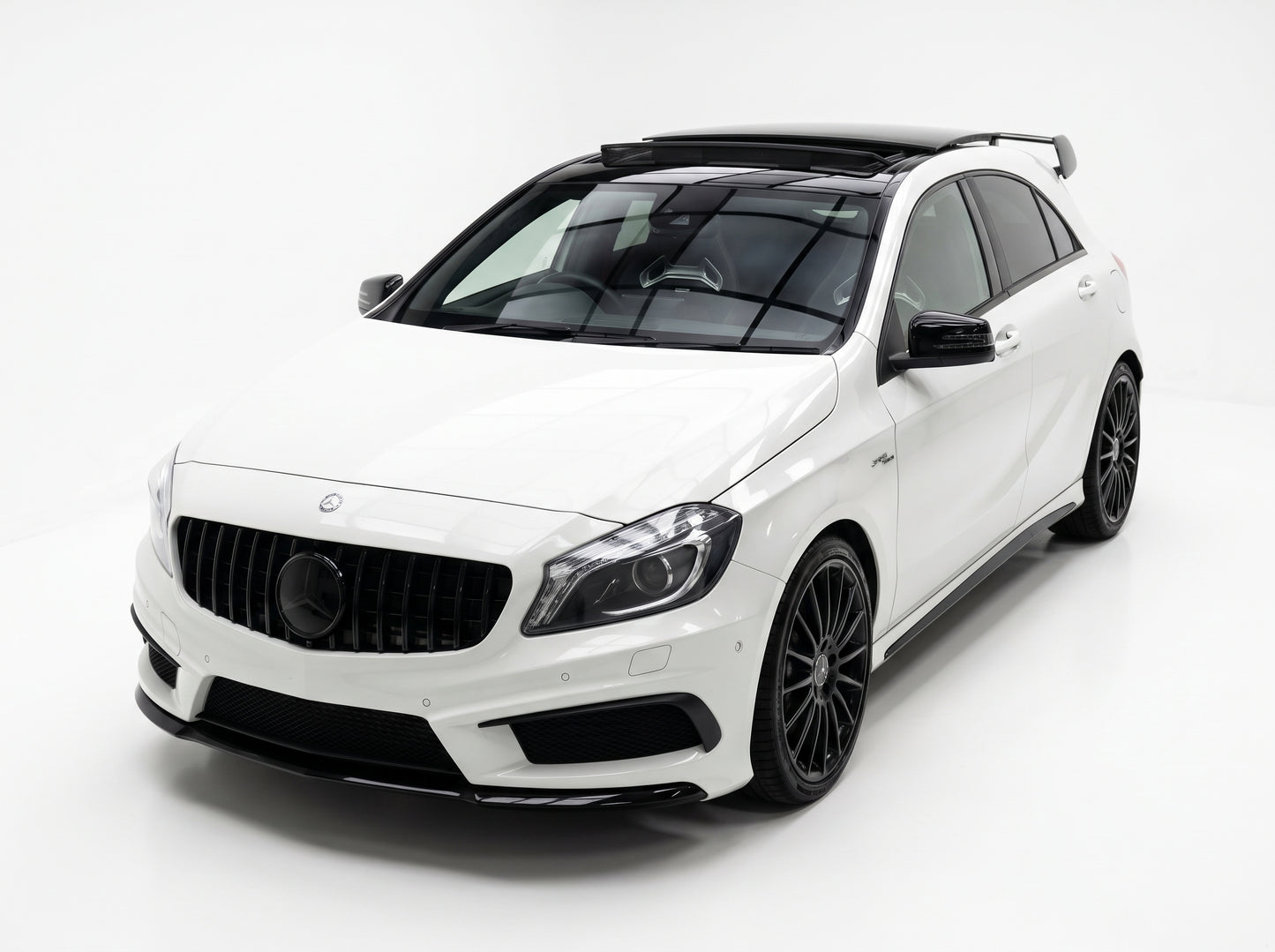 Griglia panamericana per Mercedes Classe A W176 Nero Lucido (prefacelift/facelift)
