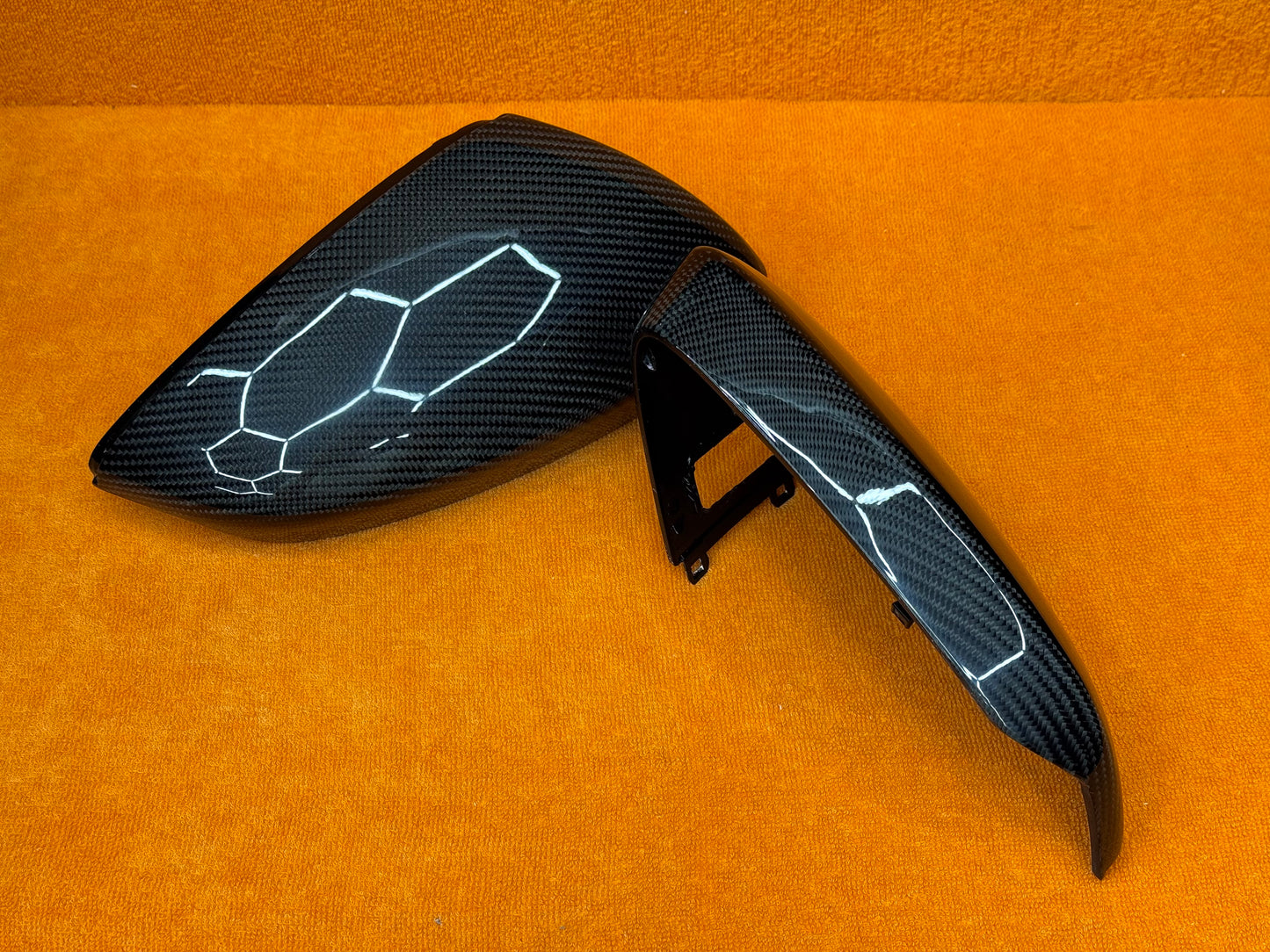 Coppia Calotte Specchio Retrovisore Carbon fiber per Audi A3 8Y