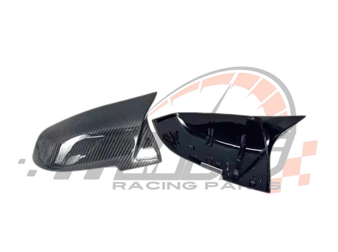 Coppia Calotte Specchio Retrovisore Real Carbon Fiber per BMW Serie 1 2 3 4