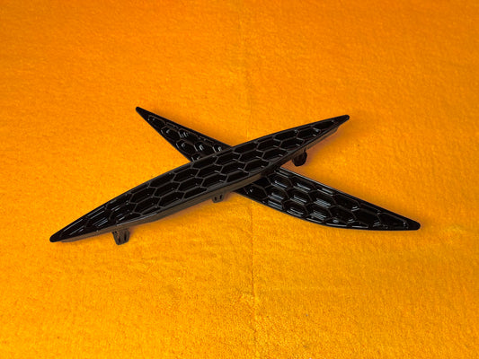 Riflettori Posteriori a Nido d'ape Nero Lucido per VW Golf 7