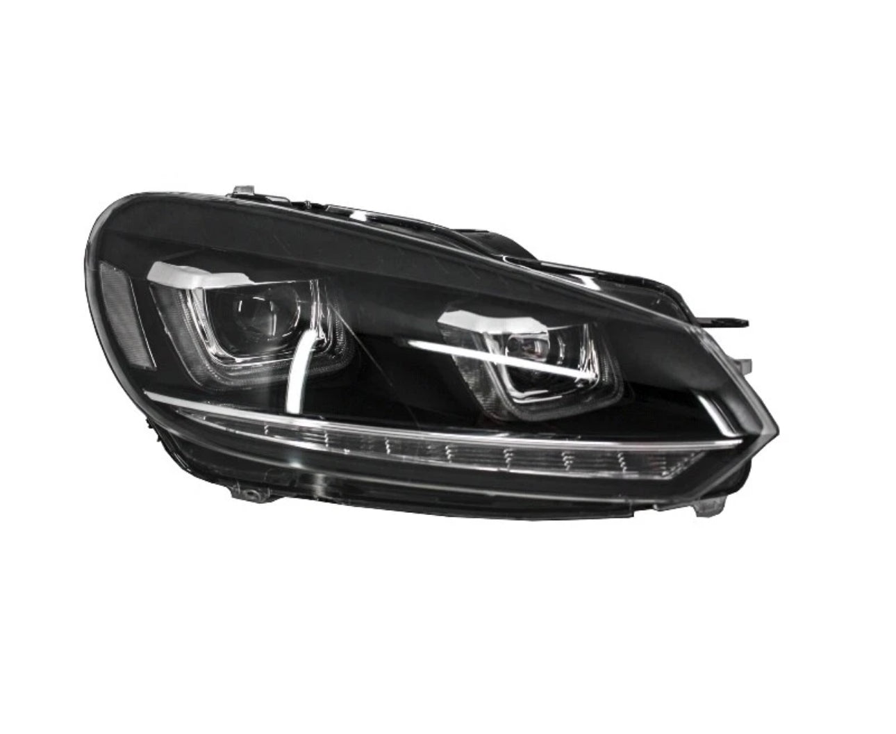 Coppia Fanali Anteriori Dinamici Full Led Fumè per Golf MK6