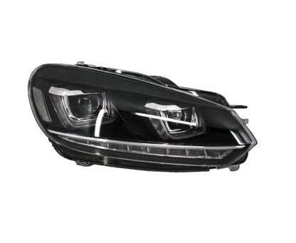 Coppia Fanali Anteriori Dinamici Full Led Fumè per Golf MK6