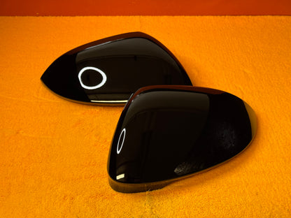 Coppia Calotte Specchio Retrovisore per VW Golf MK8 Nero lucido/Carbon look