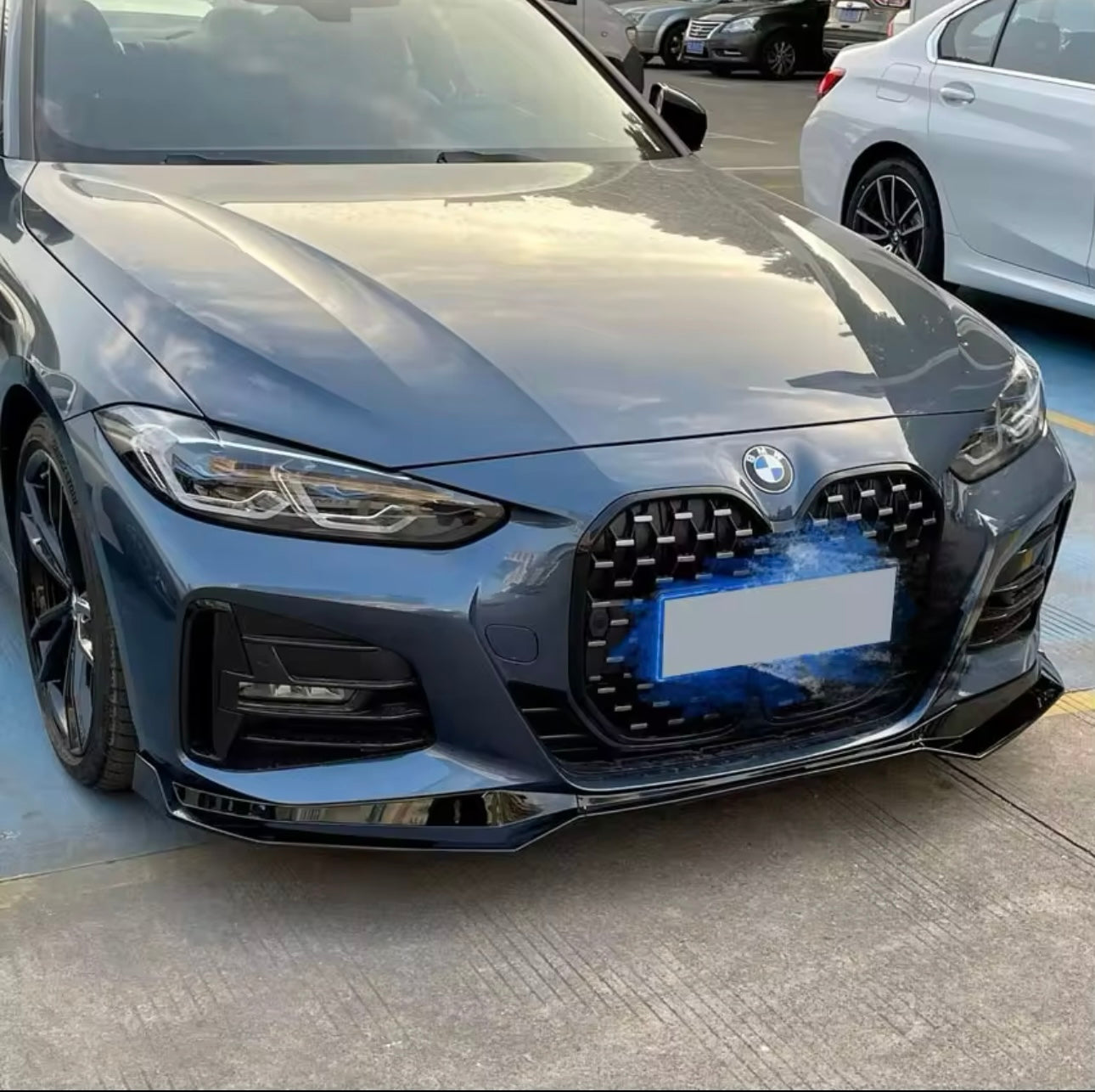 Lama Spoiler Paraurti Anteriore Per Bmw 4 G22 G23 Msport (20-24)
