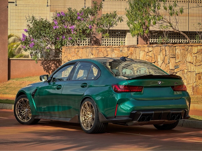 Splitter Diffusore Posteriore Per Bmw M3 G80 Carbon look/Nero lucido
