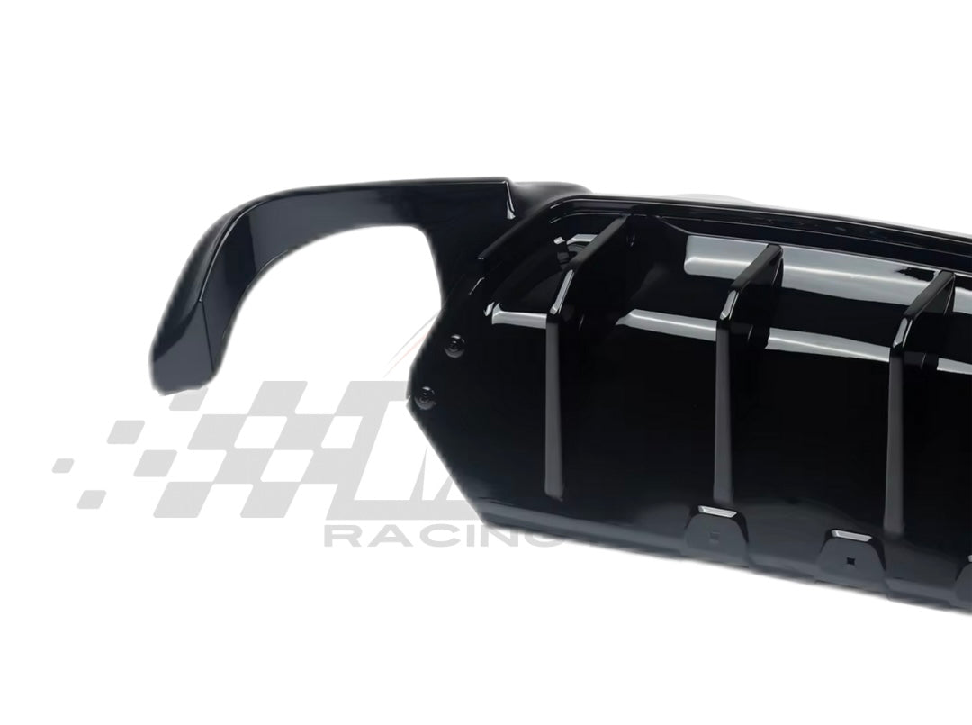 Diffusore Posteriore Stile M per Bmw Serie 5 F10 F11 F18 M5 Carbon look/Nero lucido (10-16)