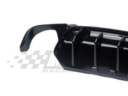 Diffusore Posteriore Stile M per Bmw Serie 5 F10 F11 F18 M5 Carbon look/Nero lucido (10-16)