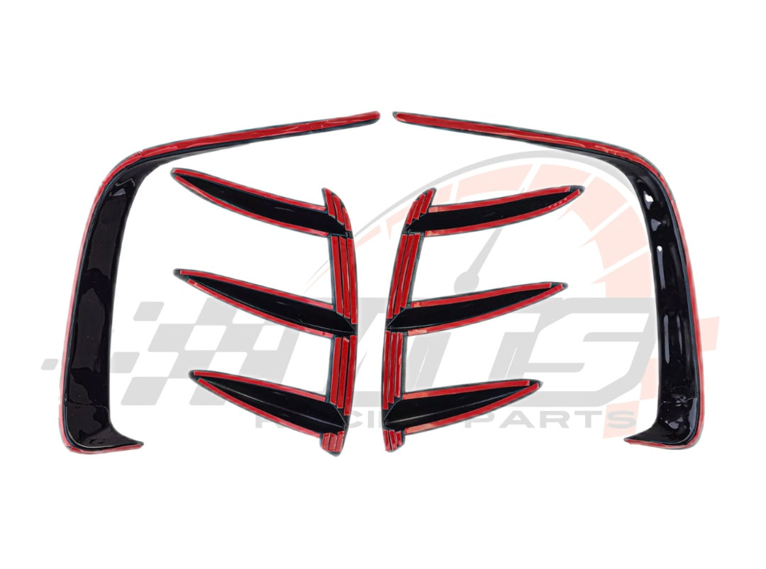 Rear lip Paraurti Posteriore Per Mercedes Classe A W176 Carbon look/Nero lucido (13-18)