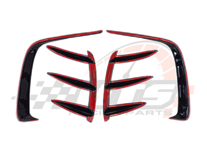 Rear lip Paraurti Posteriore Per Mercedes Classe A W176 Carbon look/Nero lucido (13-18)