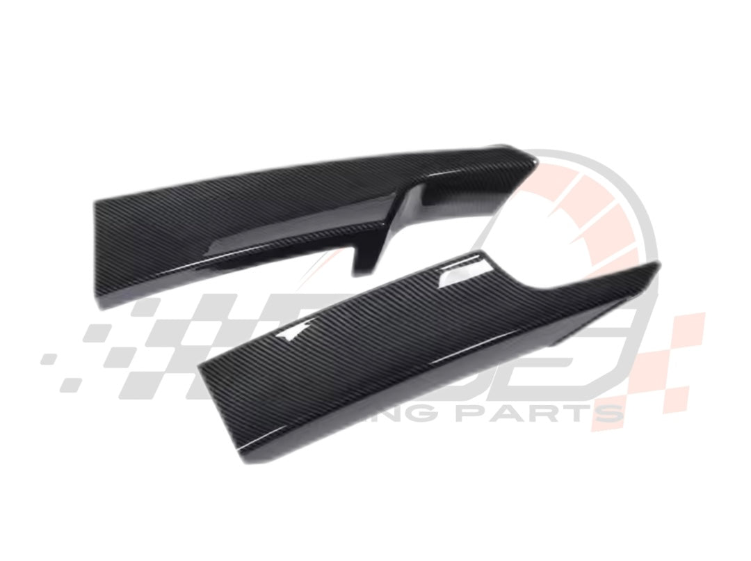 Front lip Paraurti Anteriore Per Bmw 3 F30 Msport Carbon look/Nero lucido(14-19)
