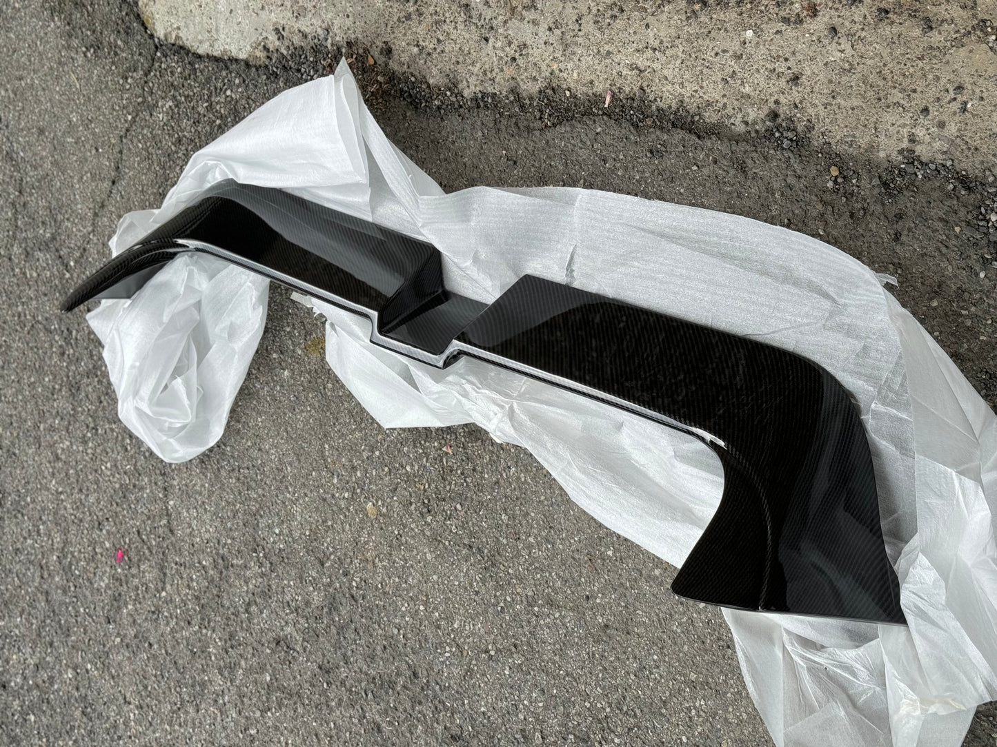 Spoiler Posteriore per VW Golf MK8 Nero lucido/Carbon Look