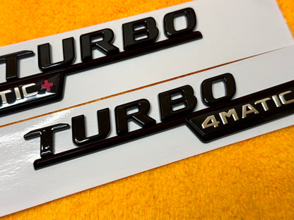Badge Laterale TURBO 4matic +  per Mercedes Classe A W176 W177