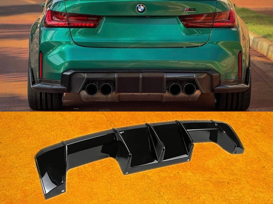 Diffusore Posteriore M Performance per Bmw M3 G80 M4 G82 Nero lucido (21-24)