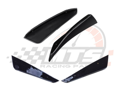 Front lip Paraurti Anteriore Per Mercedes Classe A W176 Nero lucido (15-18)