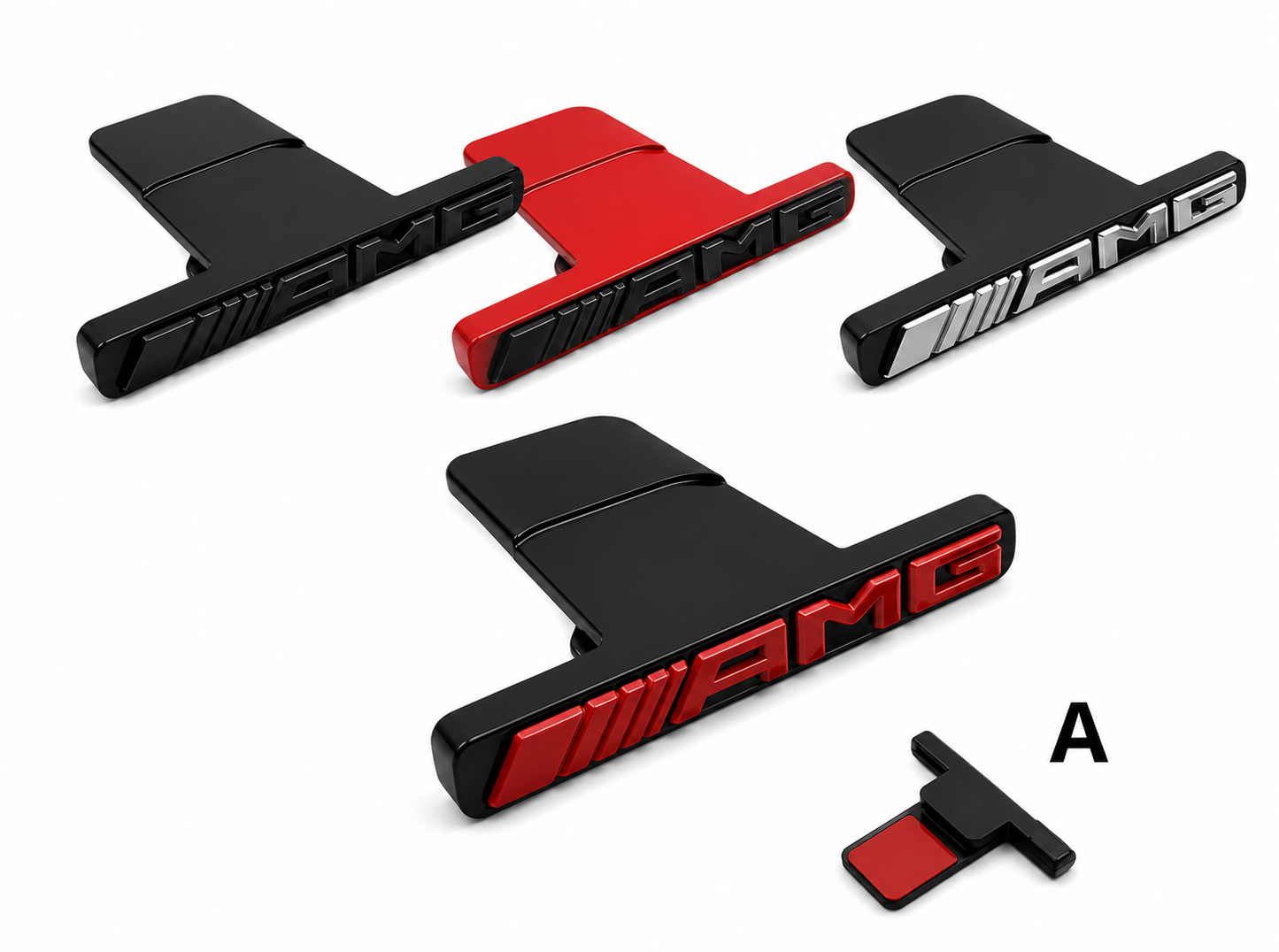 Badge anteriore AMG per Griglia panamericana Mercedes (vari colori)