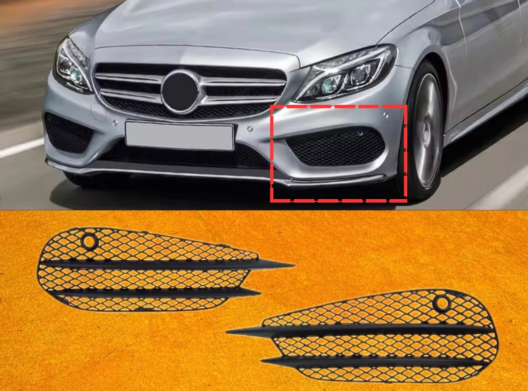 Griglia Paraurti Anteriore Fendinebbia per Mercedes C W205 Amg line  (2014-2018)