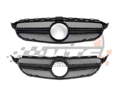 Griglia Panamericana Mercedes Classe C W205 C63 AMG Nero Lucido