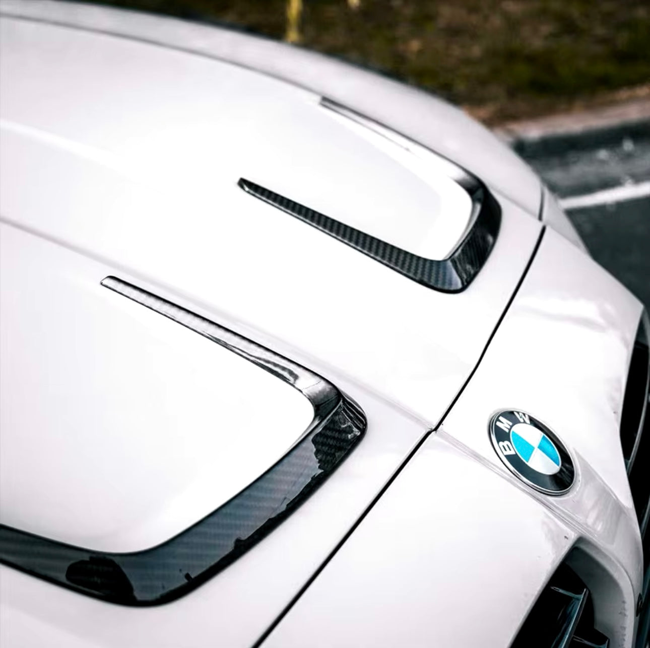 Alette Copertura Cofano Real Carbon Fiber Bmw M3 G80 M4 G82