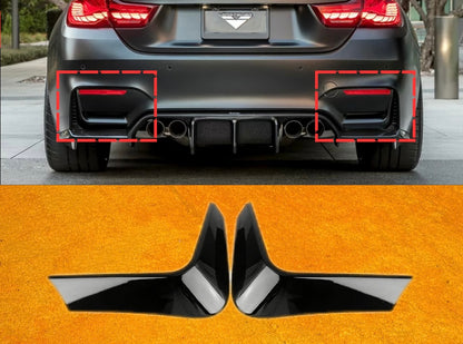 Rear lip Paraurti Posteriore Per Bmw M3 F80 M4 F82 Carbon look/Nero lucido