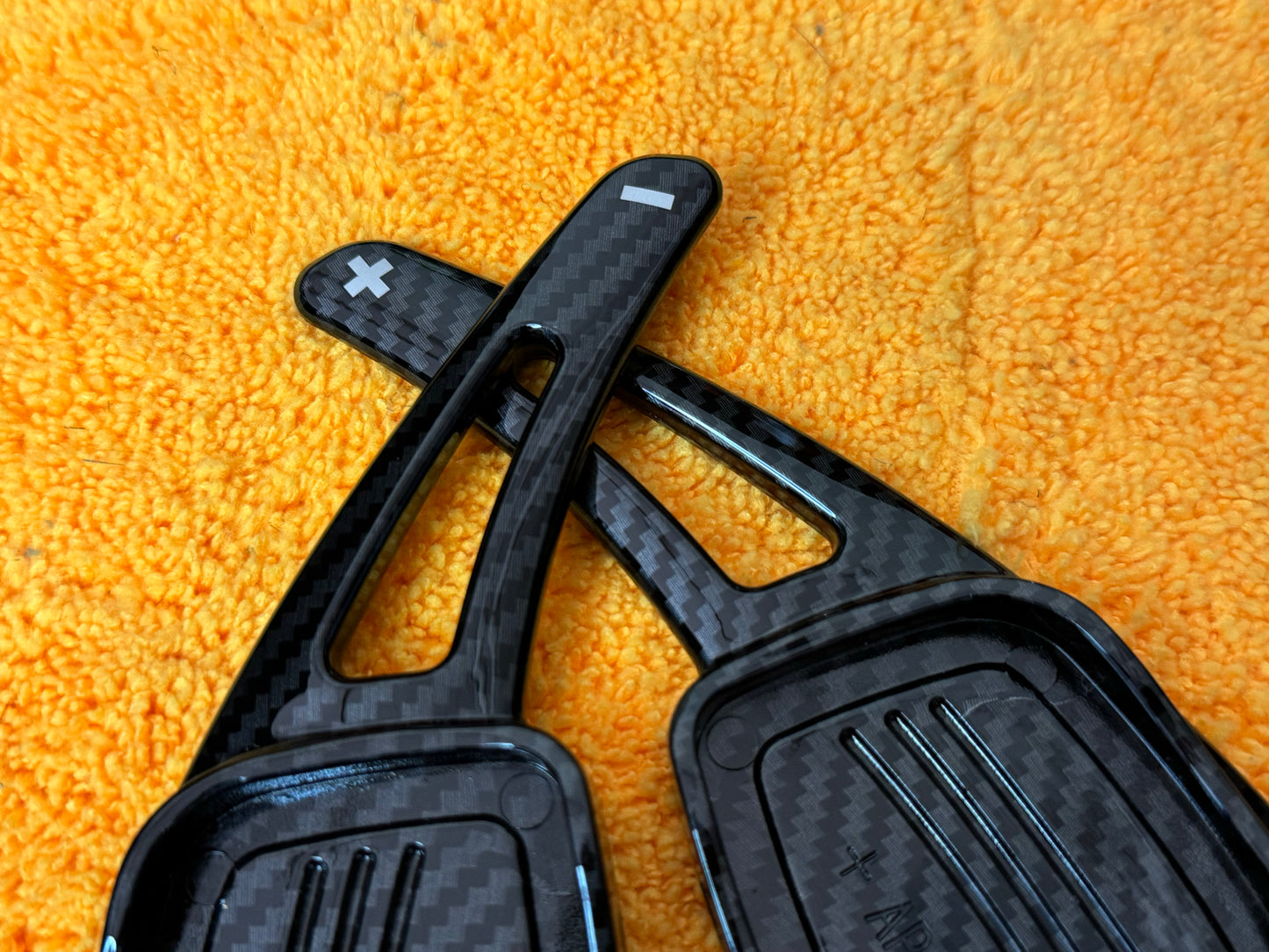 Paddle Volante Carbon look Palette per Audi A3 A4 A5 TT Q3 Q5
