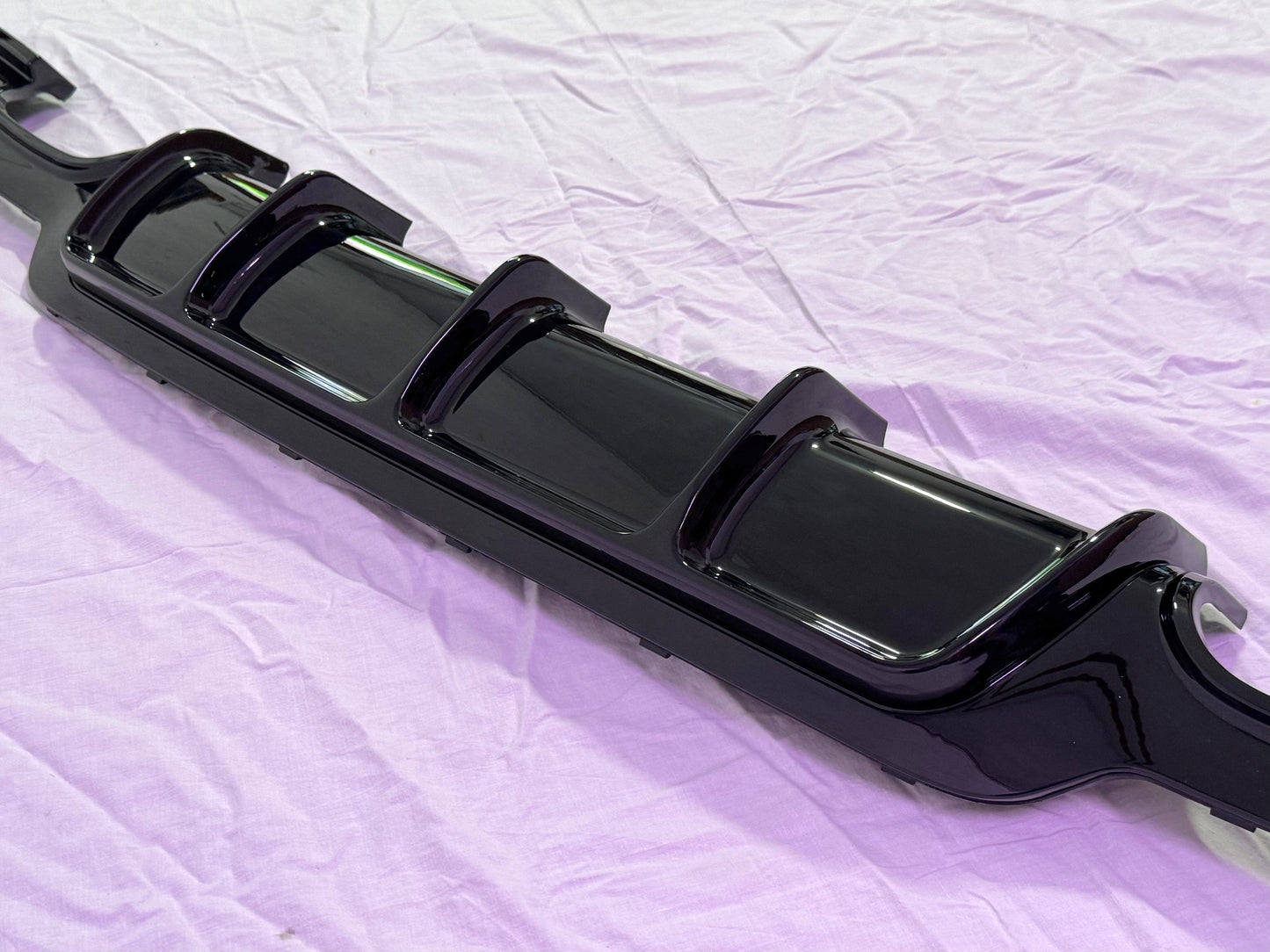 Diffusore Posteriore Stile M per Bmw Serie 4 F32 F33 F36 Carbon look/Nero lucido (13-20)