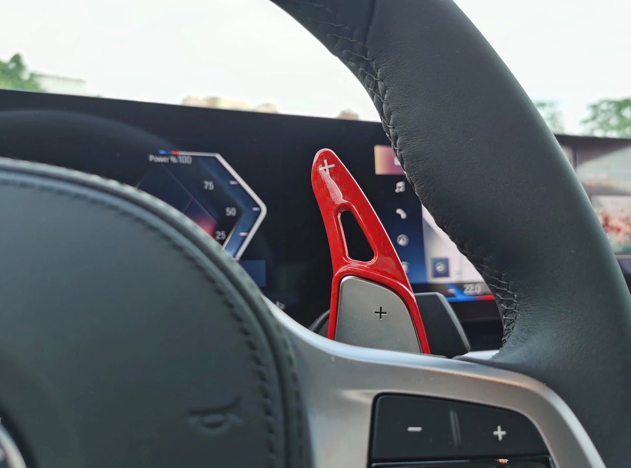 Paddle Volante Carbon Look - Vari colori Palette per Bmw 1 F40 2 3 4 5 serie G