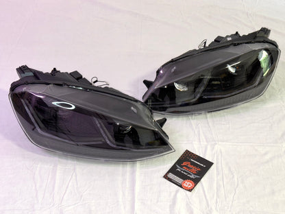 Coppia Fanali Anteriori Dinamici Full Led Fumè per VW Golf MK7 MK7.5