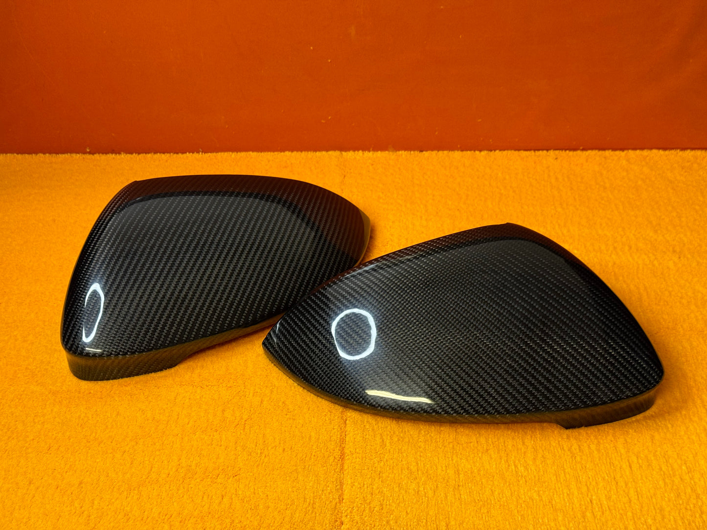 Coppia Calotte Specchio Retrovisore Carbon fiber/Carbon forged per VW Golf MK8