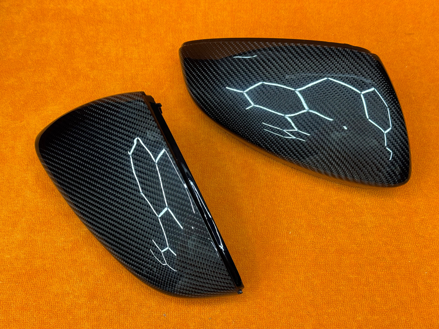 Coppia Calotte Specchio Retrovisore Carbon fiber per Audi A3 8Y