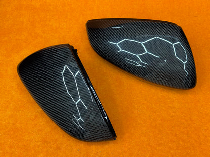 Coppia Calotte Specchio Retrovisore Carbon fiber per Audi A3 8Y